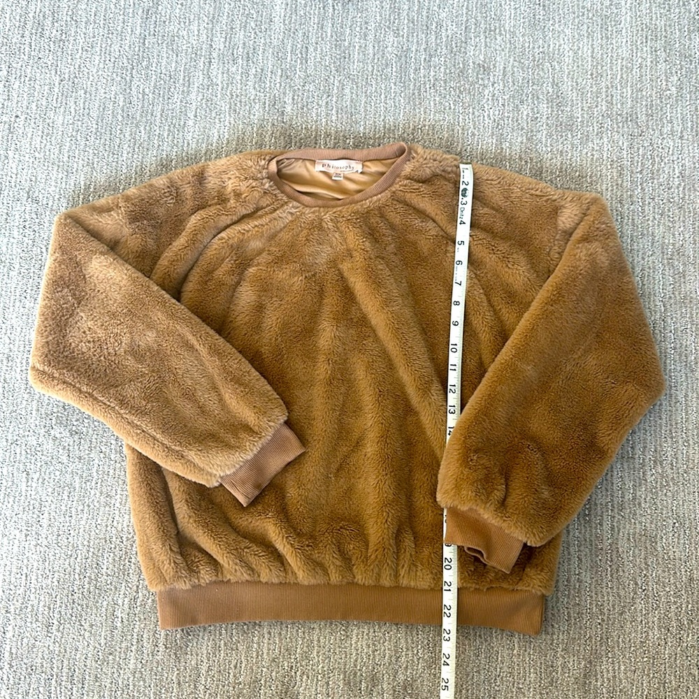 Faux fur Philosophy Pull Over
